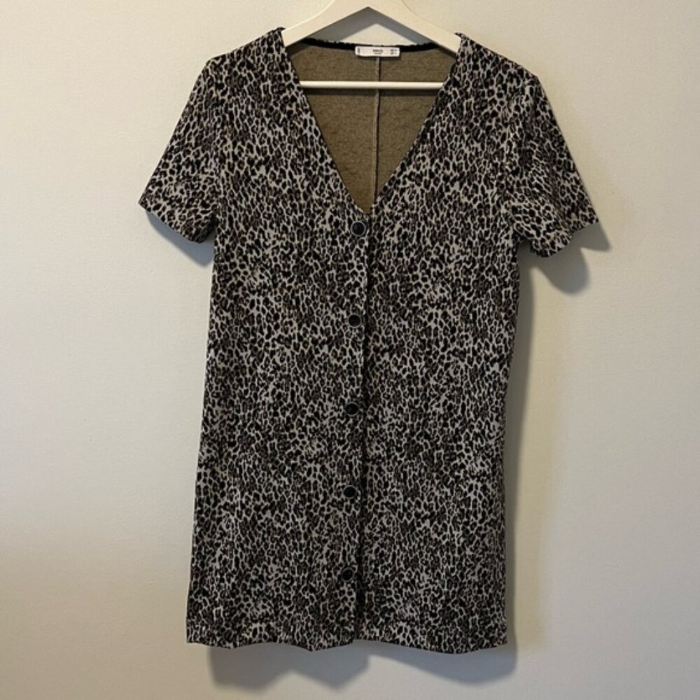 Mango Animal Print Mini Dress